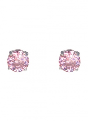 SHS Pink Crystal Stud Earrings