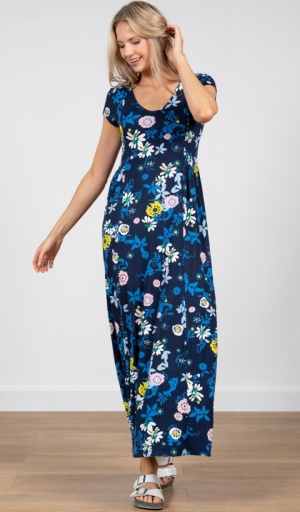 Lily & Me Collage Blooms Penelope Maxi Dress