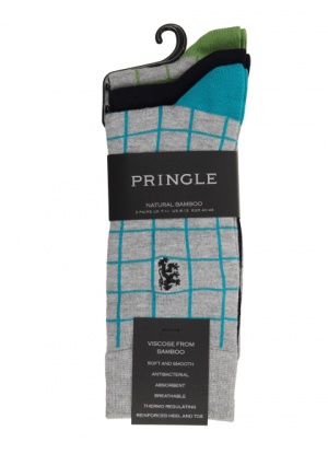 Pringle 3 Pack Jacquard Mens Socks