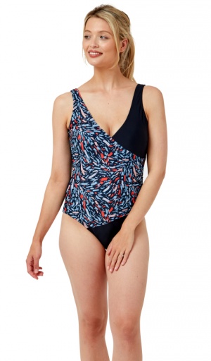Oyster Bay Cross Over Detail Swimsuit
