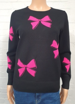 Anonymous Pink Bow Jumper