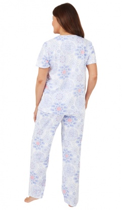 Marlon Geo Print 100% Cotton Jersey Short Sleeve Cotton Pyjama