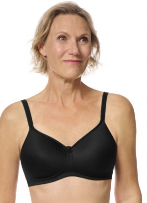 Amoena Sarah Front-Fastening Soft Bra - Post-Surgical Compression Bra, Black, 36A - View #6
