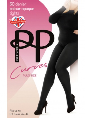 Pretty Polly Curves 60D Plush Opaque Tights