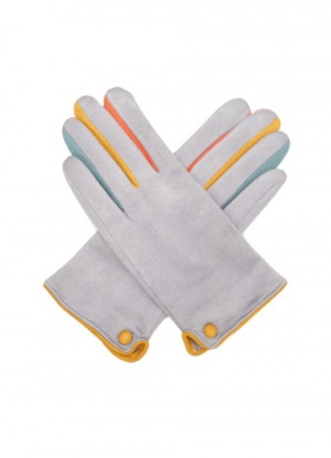 Pure Fashions Faux Suede Gloves