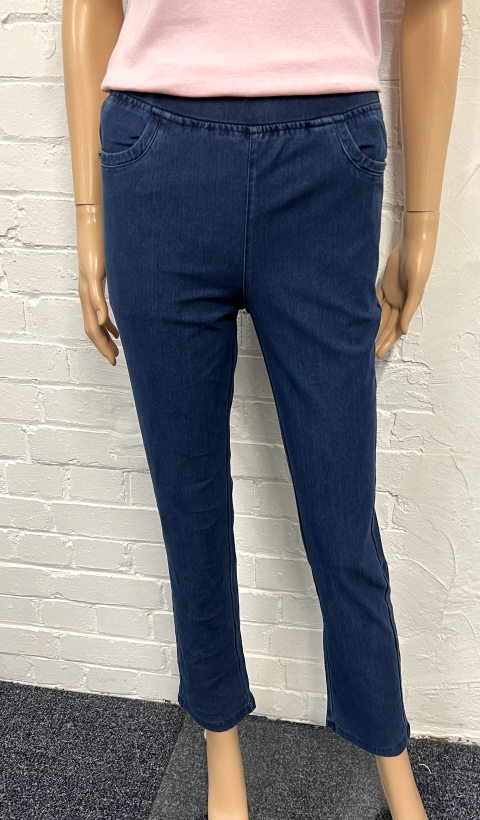 Claudia C 29'' Denim Jeans with Metal Trim