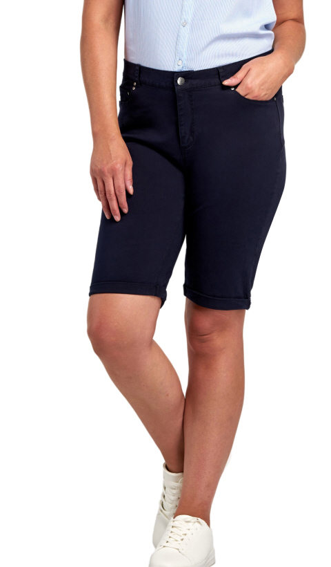 navy cotton shorts womens