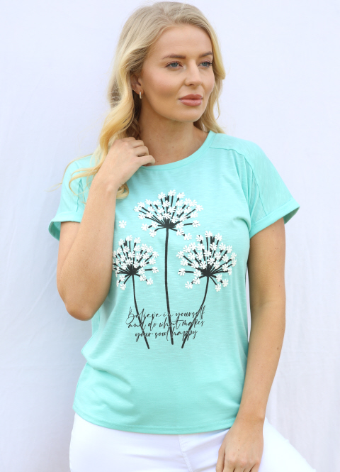 Mudflower Floral Print T-Shirt - Suzanne Charles