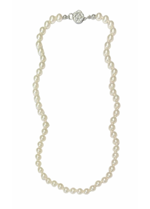 Sophisticated Large Faux Pearl Necklace - Ruby Lane