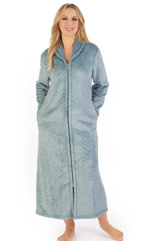 Housecoat Full Length Zip Up Robes Zip Up Robes Petite (Women's