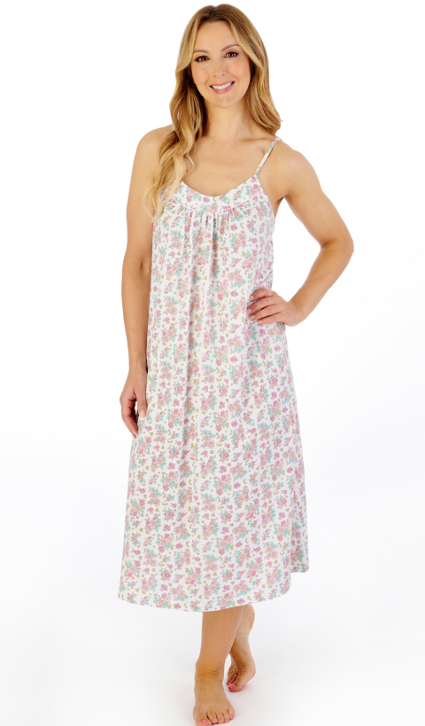 Slenderella Ditsy Floral Strappy Nightdress