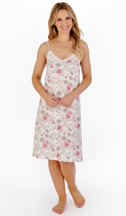 Slenderella Summer Flowers Strappy Nightdress