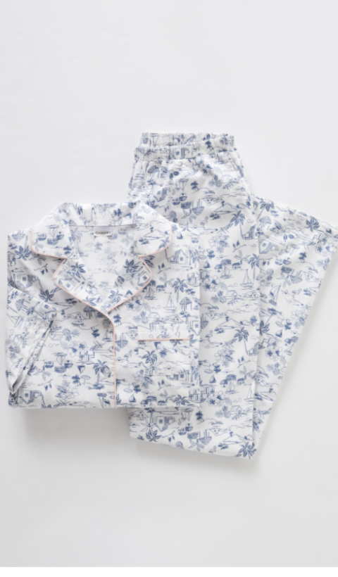 Damart 100% Cotton Short Sleeve Print Pyjamas - Suzanne Charles