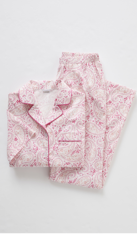 Damart 100% Cotton Short Sleeve Print Pyjamas - Suzanne Charles