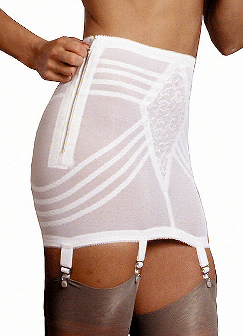 Rago Open Girdle with Side Zip - Suzanne Charles