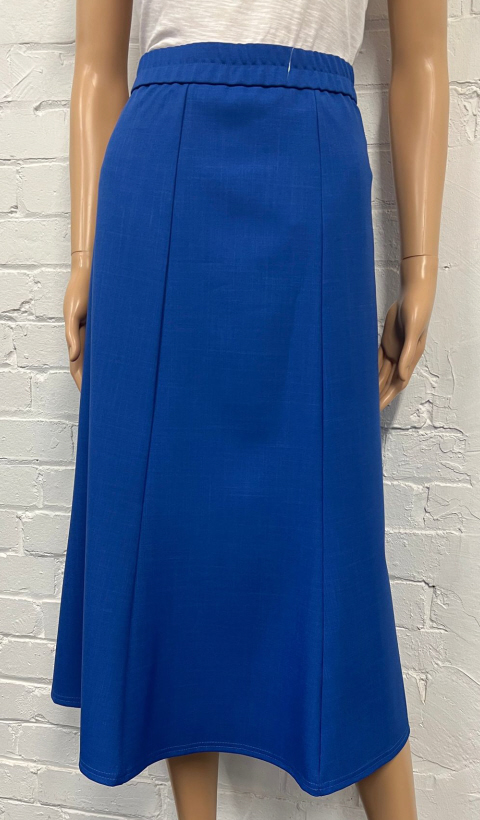 Amelia Jane Of London Cara Royal Blue 6 Panel Skirt