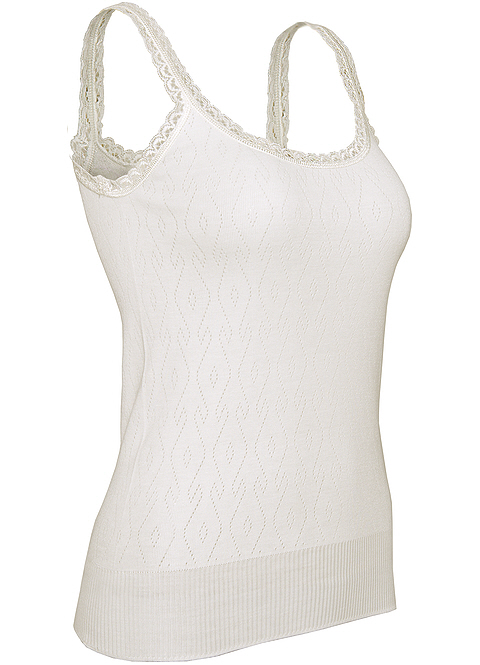 White Swan Camisole Thermal Vest - Suzanne Charles