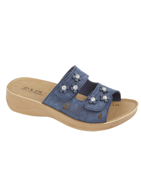 Jo & Joe Ladies Freesia Navy Mule Sandal